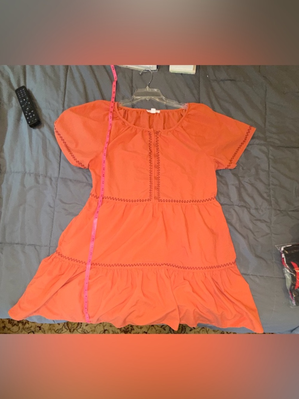 Beach Lunch Lounge Arden Dress Orange Size M w/ Pockets - Picture 8 of 8